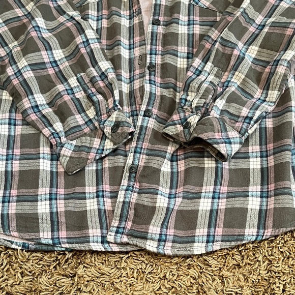 Boston Traders Gray Plaid Shirt Jacket - Picture 5 of 6